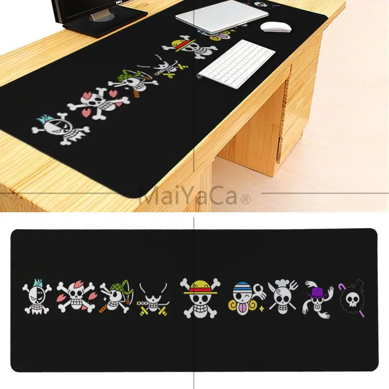Lock Edge 40x90cm MaiYaCa 700*300 мм один кусок коврик для мыши игровой коврик для мыши большой мультфильм аниме резиновый коврик для мыши Клавиатура коврик настольный коврик для Луффи - Цвет: Lock Edge 40x90cm