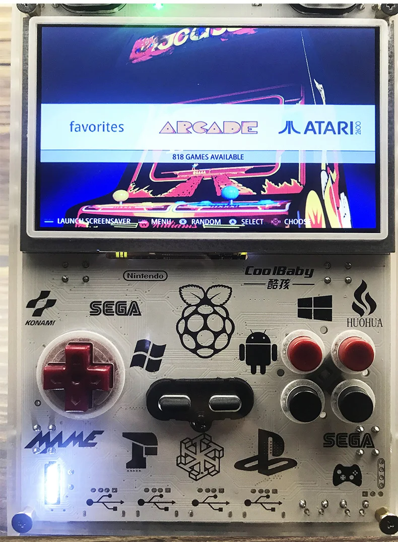 Новинка 5 дюймов ЖК дисплей Дисплей Raspberry Pi RetroPie игровой консоли видео игры