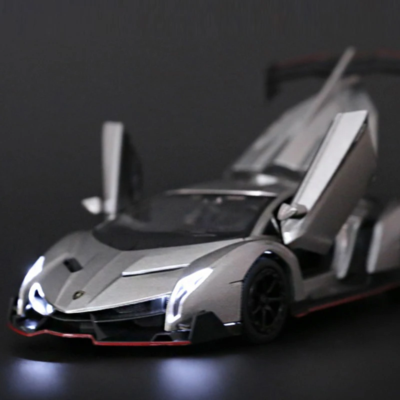 1:29 Lambo Veneno модель автомобиля Детские игрушки Коллекция Модель украшения звук и