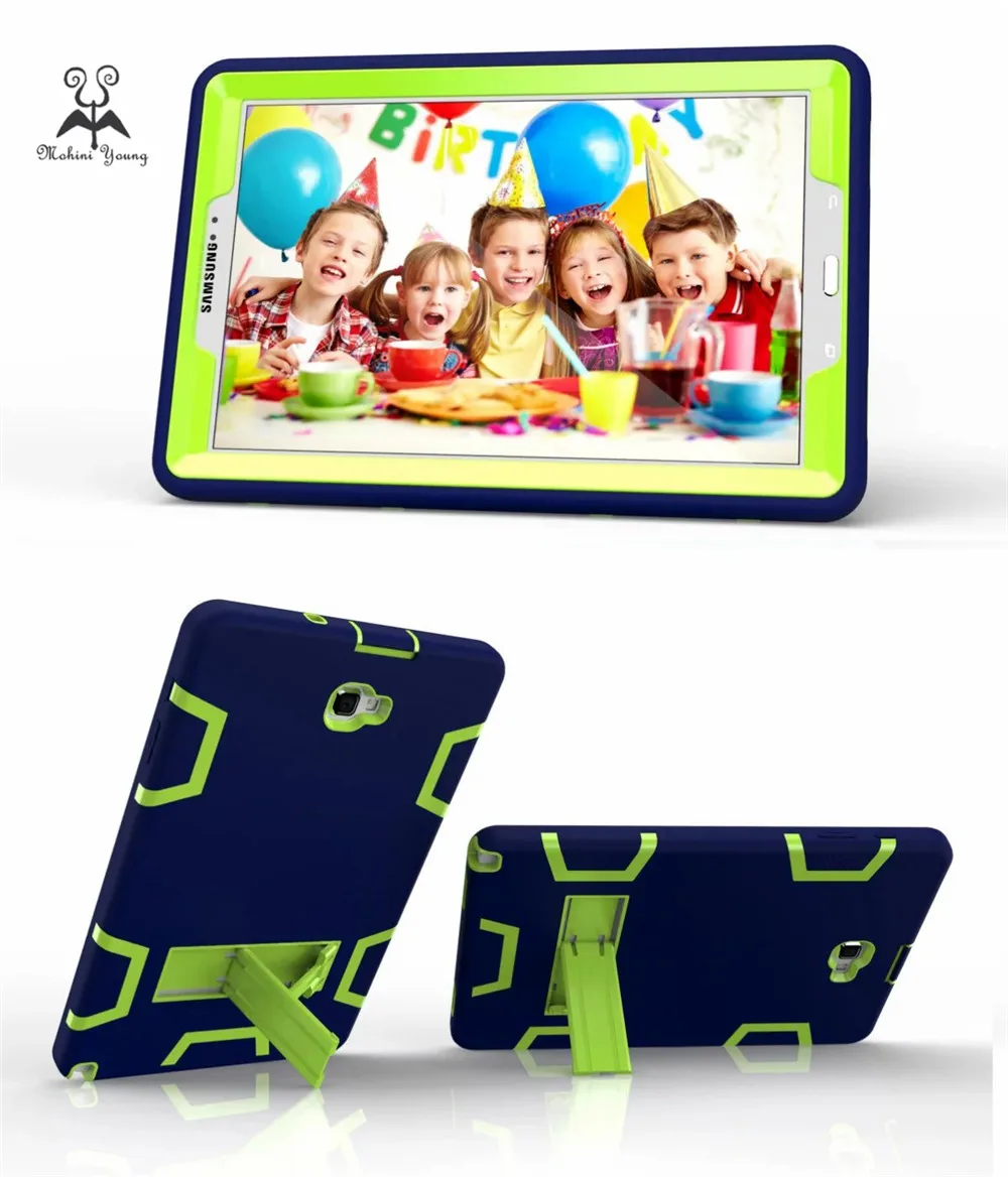 Гибридный Броня чехол для samsung Galaxy Tab A A6 10 1 P580 P585 дети Безопасный противоударный