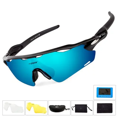 1 3 объектива велосипед Спорт солнцезащитные очки UV400 поляризационные ciclismo велоочки очки Велоспорт солнцезащитные очки, очки для велоспорта - Цвет: 1