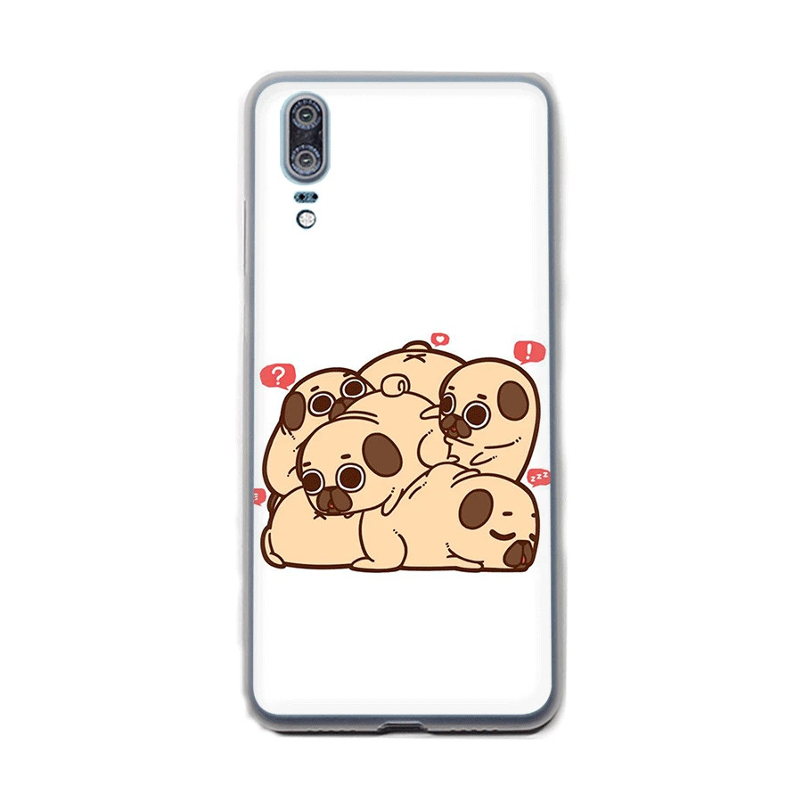 Чехол Desxz I love pugs для Huawei P8 P9 P10 Lite P20 P30 P2 Pro Жесткий Чехол|Чехлы-накладки| |