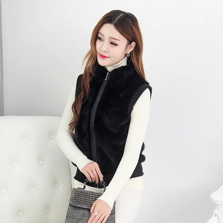 Женский жилет из натурального меха норки | Женская одежда