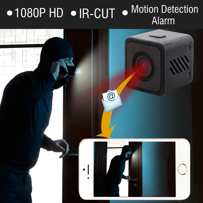 1080 P HD Mini wi fi IR CUT Камера Беспроводной инфракрасный Ночное видение Малый Cam Wi Fi IP