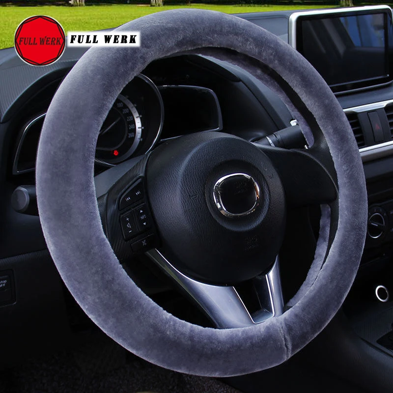 

Universal Plush Car Steering Cover for Trunk 40 cm 42 cm 45 cm 47 cm 50cm Steering Wheel Cover Wrap Protector Accessories