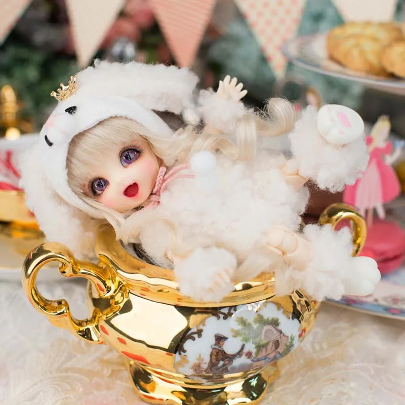 

1/8 New Arrival 2018 BJD Dolls BJD / SD BB Cute Ping Pong Doll with Free Eyes for Little Girls Gift