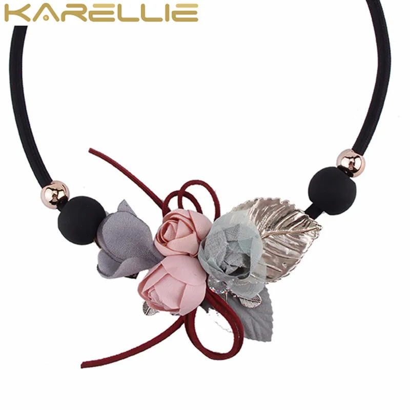 Karellie Ожерелья для мужчин Подвески модные Стиль веревку цепи цветок колье Цепочки
