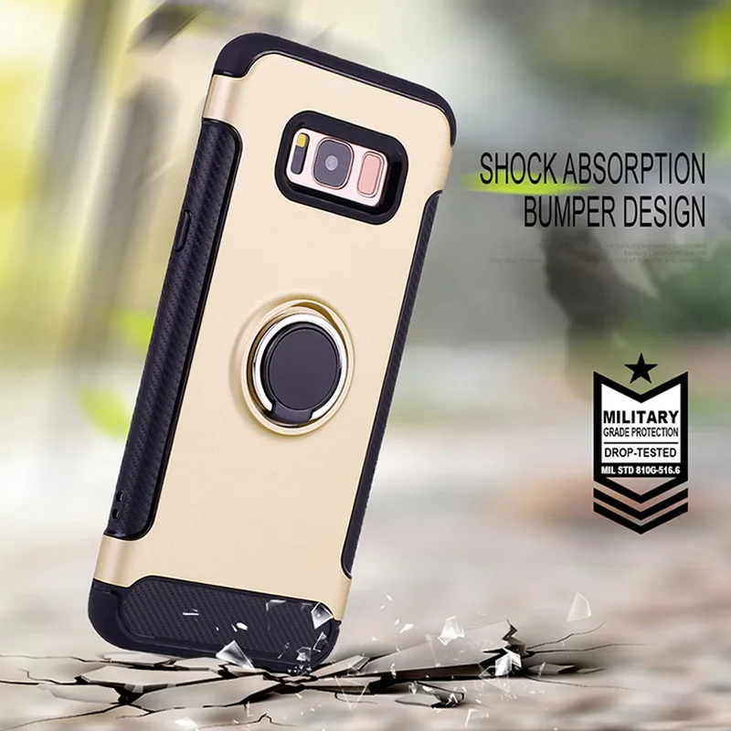 Чехол-бампер для S8 S9 S10 Plus Lite автомобильные магнитные жесткие чехлы телефонов Samsung