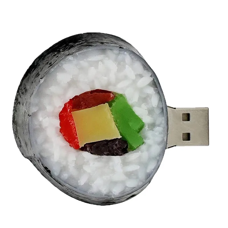 Прекрасный маленький суши пицца USB 16 ГБ 32 64 4 8 карта памяти Sashimi u диск подарок