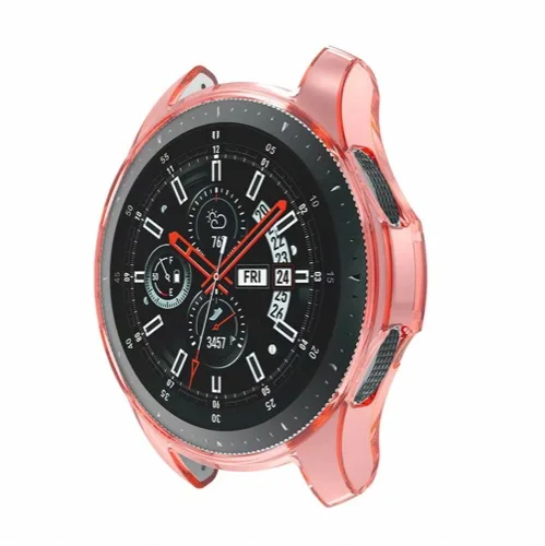 ТПУ чехол для samsung Galaxy Watch 46 мм/gear S3 Frontier S 3 Силиконовый противоударный защитный чехол для samsung gear S3 - Цвет: Розовый