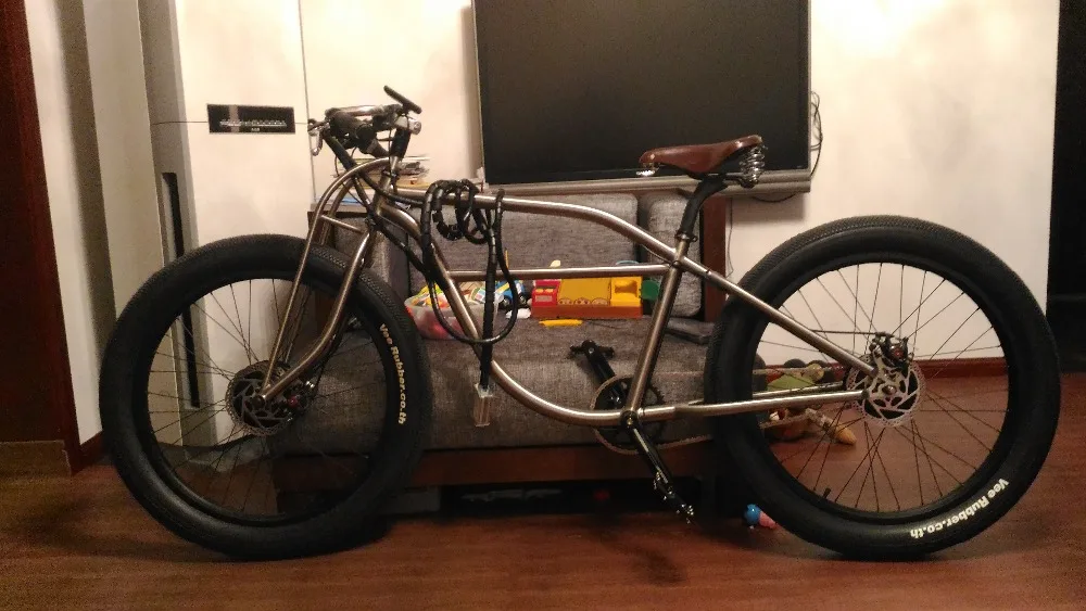 Титановая рама для велосипеда Cruiser набор/костюм титановая и передняя вилка