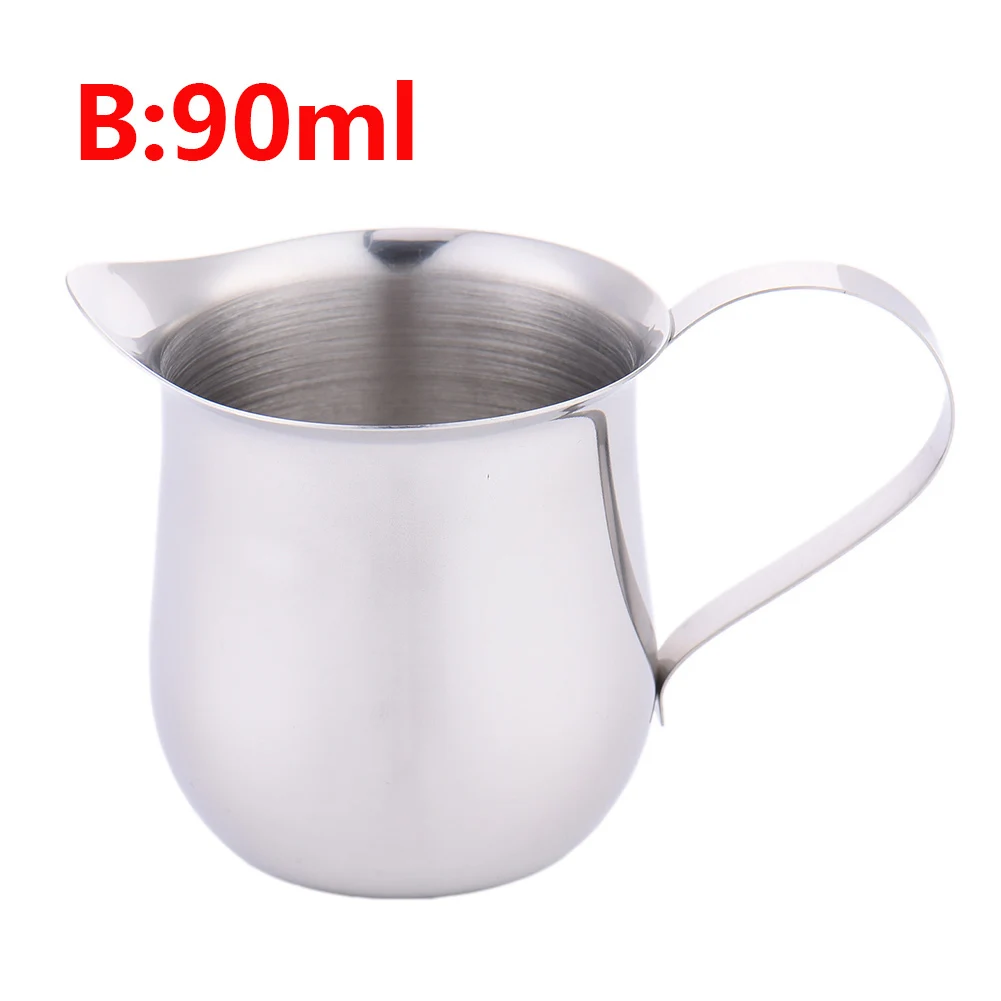 B 90ML Молочный медовый соусница из нержавеющей стали молочный тумблеричный сгущенный молочный стакан барабан-фигурный контейнер маленький, для молока сироп сгущенный - Цвет: B 90ML
