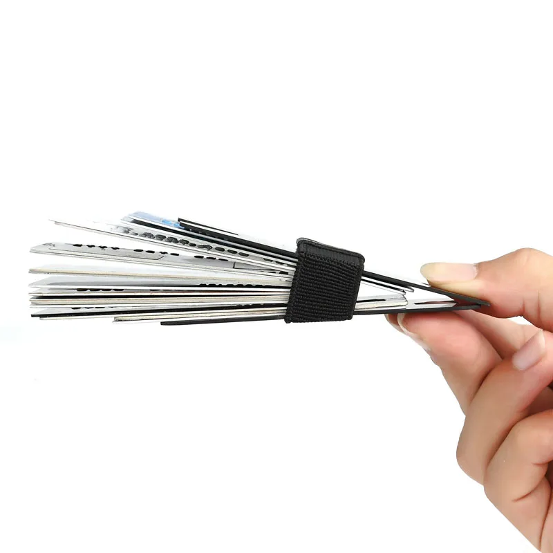 Карбоновый кредитный держатель для Карт RFID блокирующий тонкий карт дорожный