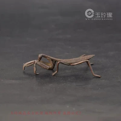 

Antique Bronze Sculpture Of Pocket Mantis Small Ornaments