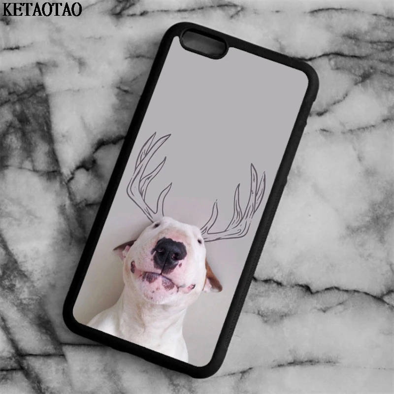 KETAOTAO чехол для телефона с бультерьером s для iPhone 4S SE 5 5C 5S 6 6S 7 8 Plus XR XS Max X чехол из мягкого ТПУ резины силикона