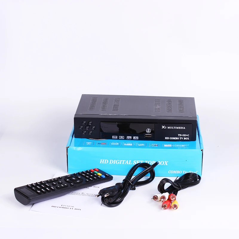 HD Digital DVBT2 DVBS2 DVBC Three In One TV Receiver Support AC3 CCCAM IPTV BOX H.264 MPEG 2/4 1080p Satellite Receiver|Спутниковое ТВ|