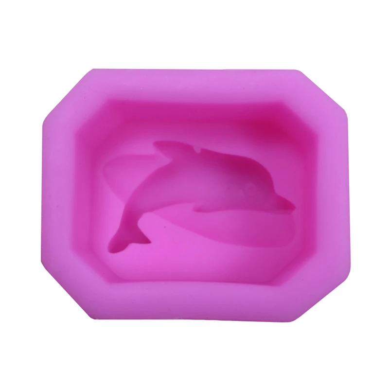 Формочка в форме дельфина 3d силиконовая форма для мыла шоколада рыбы сахарного