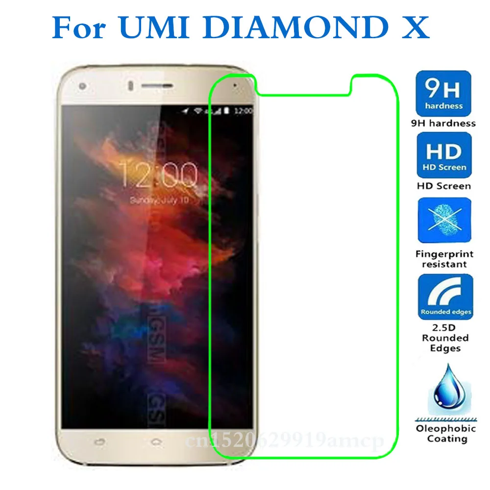 Закаленное стекло для UMI diamond X Screen прозрачная ударопрочная пленка защитное