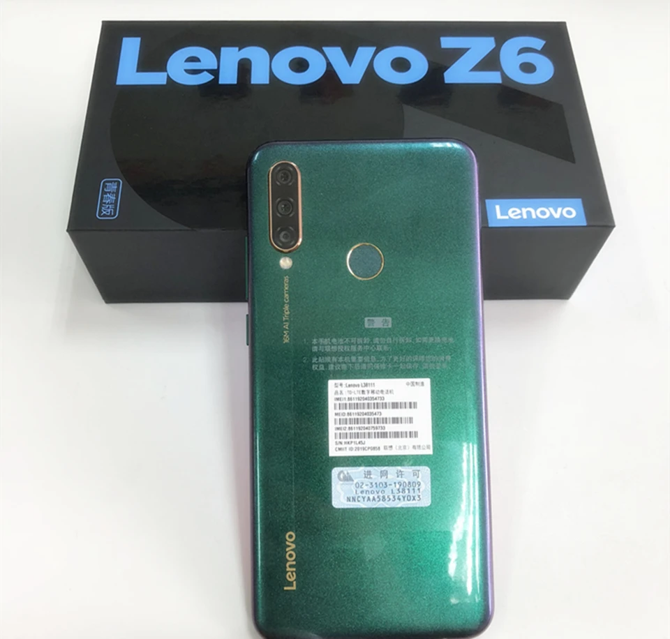 Смартфон lenovo Z6 Lite 4G LTE Snapdragon 710 Восьмиядерный 2,2 ГГц 6,3 дюйма 2340*1080P 16,0 Мп+ 8,0 МП+ 5,0 Мп задняя камера 4050 мАч