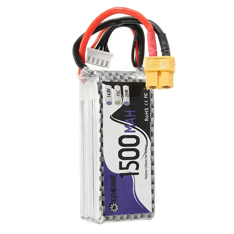 Запасная часть Wizard X220S FPV Racer батарея 75C 14 8 в 1500 мАч Разъем XT60 для радиоуправляемых