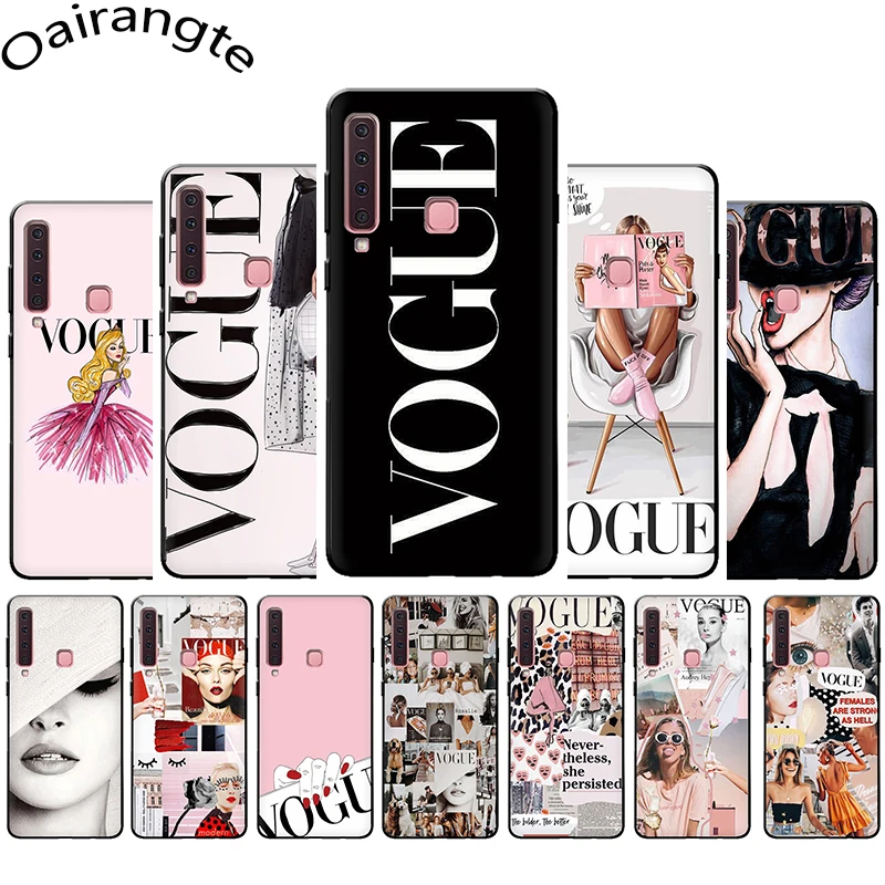 Мягкий чехол VOGUE Lady's journey для телефона Samsung Galaxy A6 7 8 9 2018 A10 30 40 50 70 J6|Бамперы| |