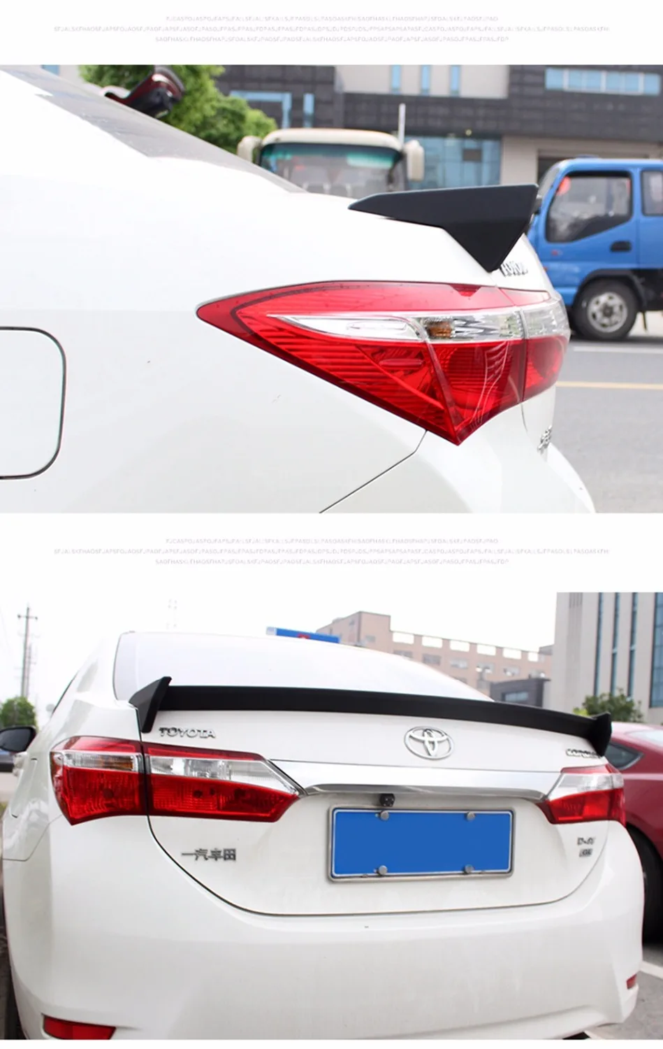 Спойлер MONTFORD из АБС пластика неокрашенный спойлер для заднего багажника Toyota Corolla