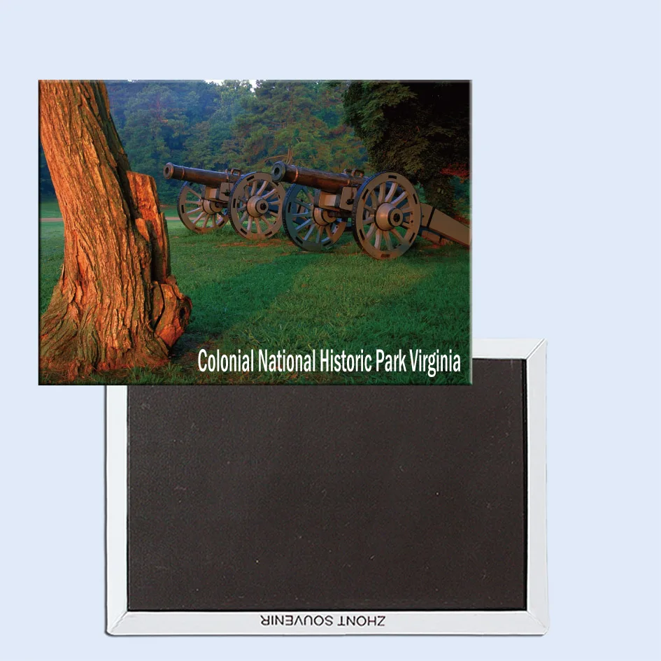 

Магнитный холодильник Yorktown с изображением поля боя, колониальный Национальный исторический парк, Вирджиния, с фиксацией туристических сув...