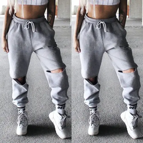 Женские повседневные Хип Хоп тренировочные штаны для танцев свободные осенние