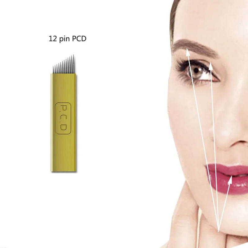 20 шт. иглы для перманентного макияжа бровей 12 шт.|microblading needles|permanent makeupmicroblade eyebrow