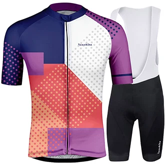 Set 03 Fietskleding wielrennen zomer heren набор RUNCHITA Pro велосипедная футболка комплект с коротким рукавом equipacion ciclismo verano hombre - Цвет: Set 03