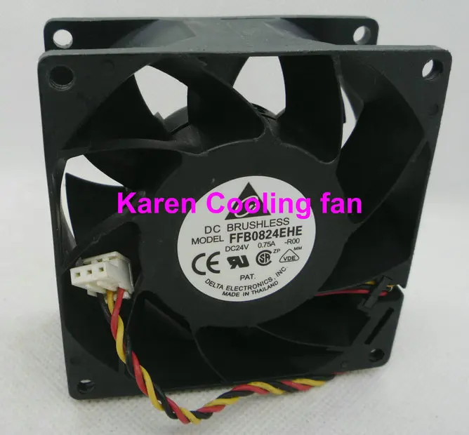 Охлаждающий вентилятор DELTA 8 см 80*80*38 мм FFB0824EHE R00 F00 8038 24V 0.75A|cooling fan|24v cooling fancooling fan 24v |