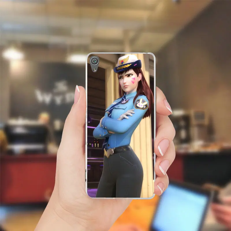 Работа Dva Overwatchs игры мягкий силиконовый чехол для телефона sony Xperia Z Z1 Z2 Z3 Z4 Z5