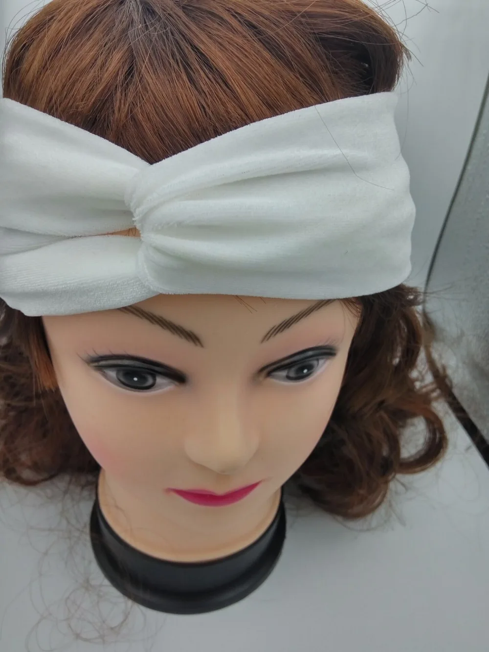 Новинка 2017 лидер продаж женский бордовый тюрбан повязка на голову бархатная с