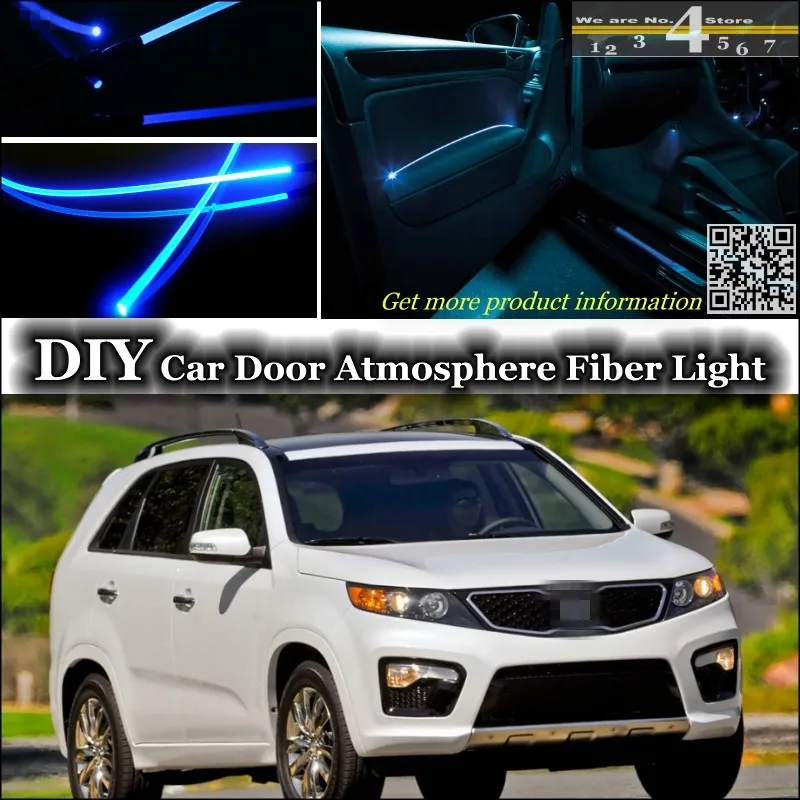 Для Kia Sorento внутренняя настройка окружающего освещения атмосферная