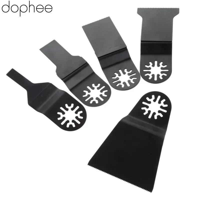 Dophe 5 шт. HCS E-cut Осциллирующий Мультитул пильный диск для Multimaster Реноватор