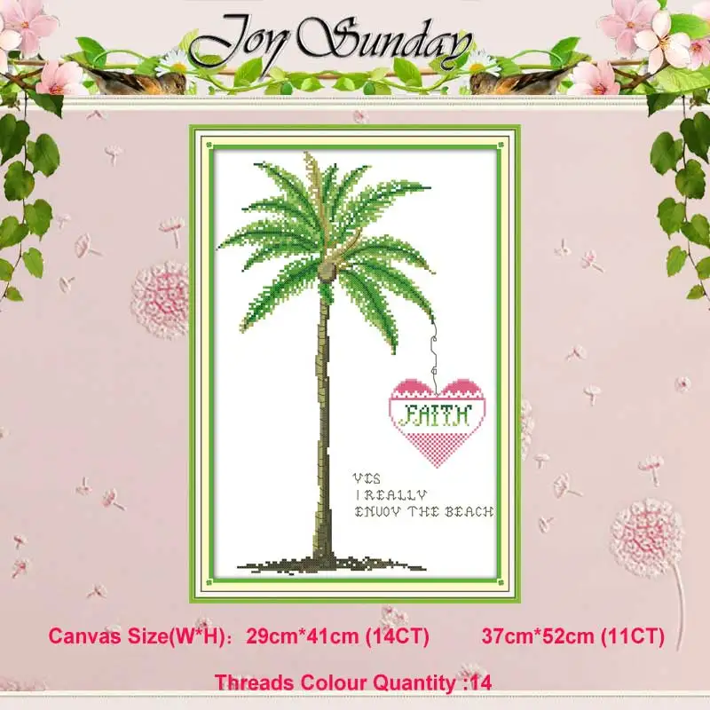 Love tree scenery painting counted 11CT 14CT Cross Stitch Set Wholesale DIY Cross-stitch Kit Embroidery Needlework Home Decor | Дом и сад