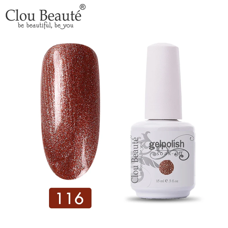 11116 Clou Beaute 47 цветов УФ-гель для ногтей Топ УФ светодиодный гель лак для ногтей Гибридный Полупостоянный Гель-лак для ногтей - Цвет: 11116