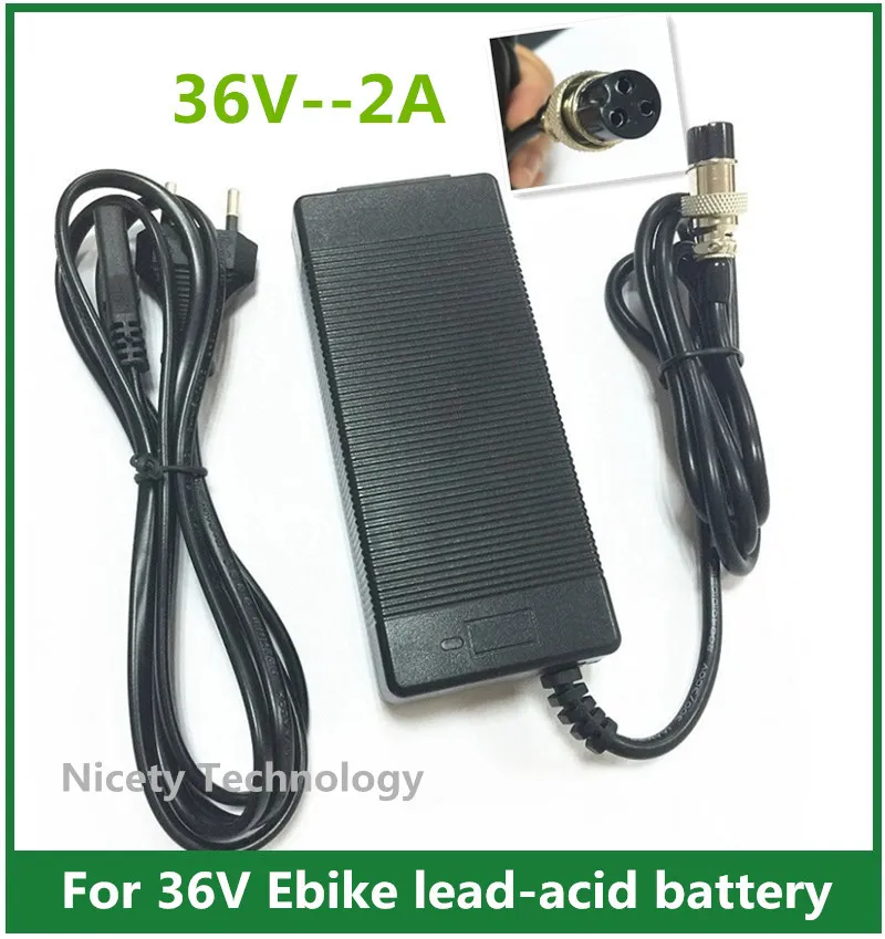 

High quality 36V2A charger electric scooter power charger E-scooter Ebike charger 36V charger scooter 36V 2A free shipping