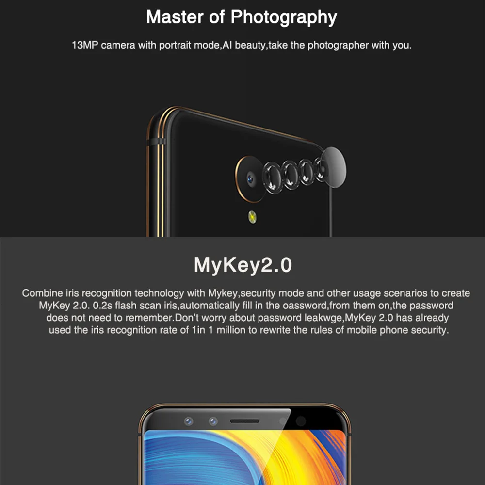 Оригинальный Gome U7 Android 7 1 MTK6757CD Восьмиядерный 4G LTE сотовый телефон 13 МП 4 Гб + 64 3050