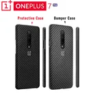 Оригинальный защитный чехол для OnePlus 7 Pro, карбоновый песчаник, идеальное сочетание, надежная защита, заниженный профиль, приподнятый край