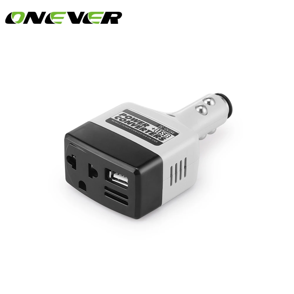 Автомобильный инвертор Onever 140 Вт 12 В постоянного тока в 220 переменного тока|power