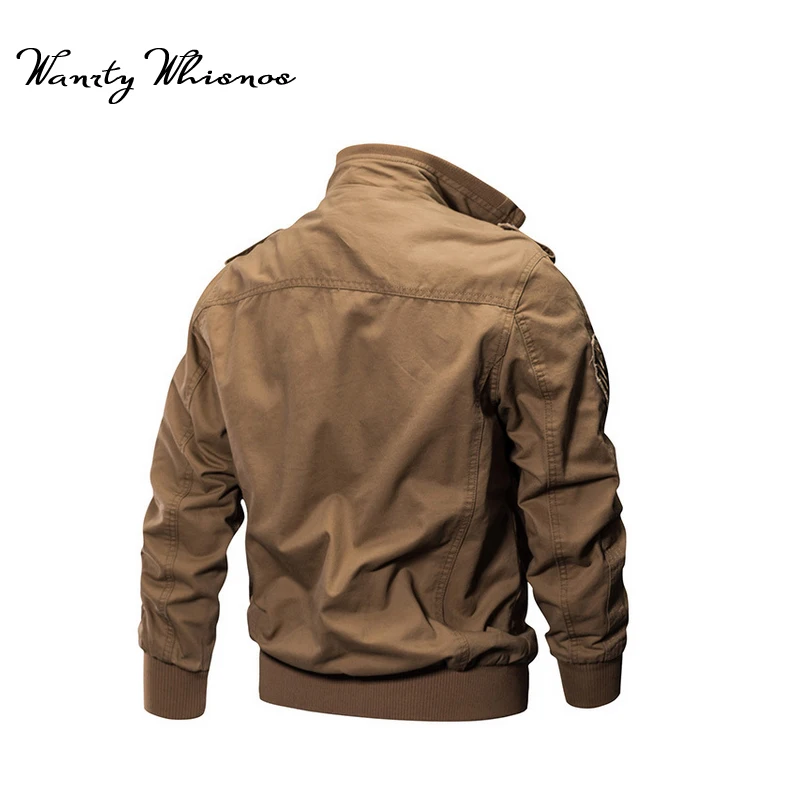 Оптовая продажа куртки-пилоты в стиле милитари мужская хлопковая куртка-бомбер