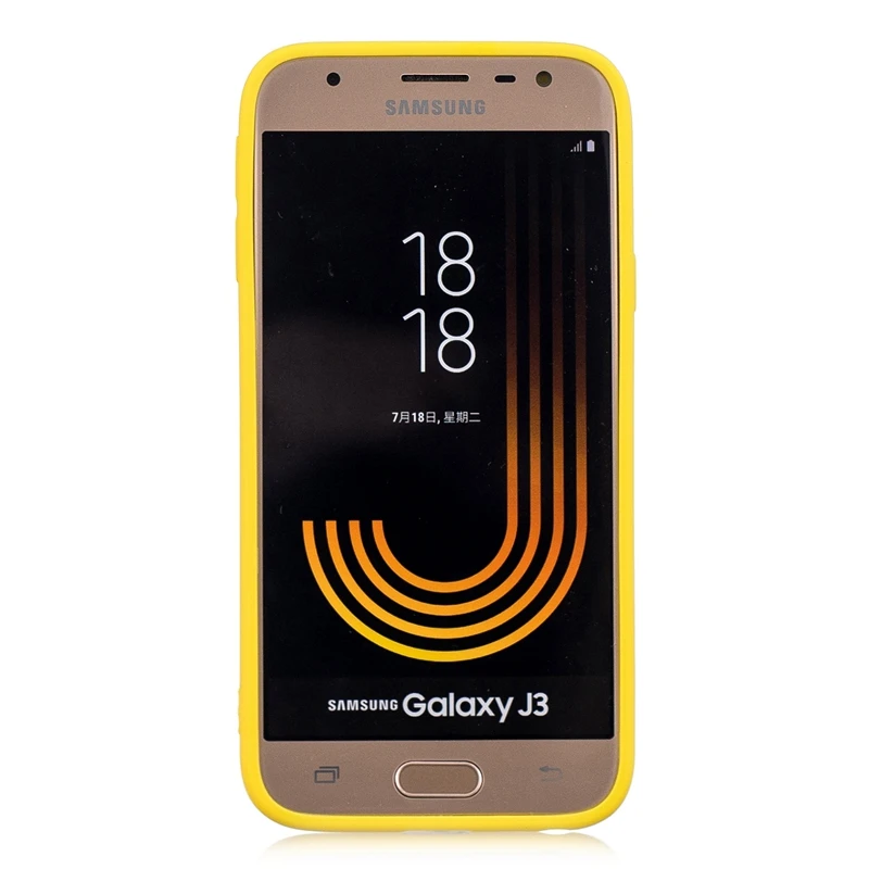 Резиновая силиконовая задняя крышка для Samsung Galaxy J3 2017 J330 чехол карамельных цветов