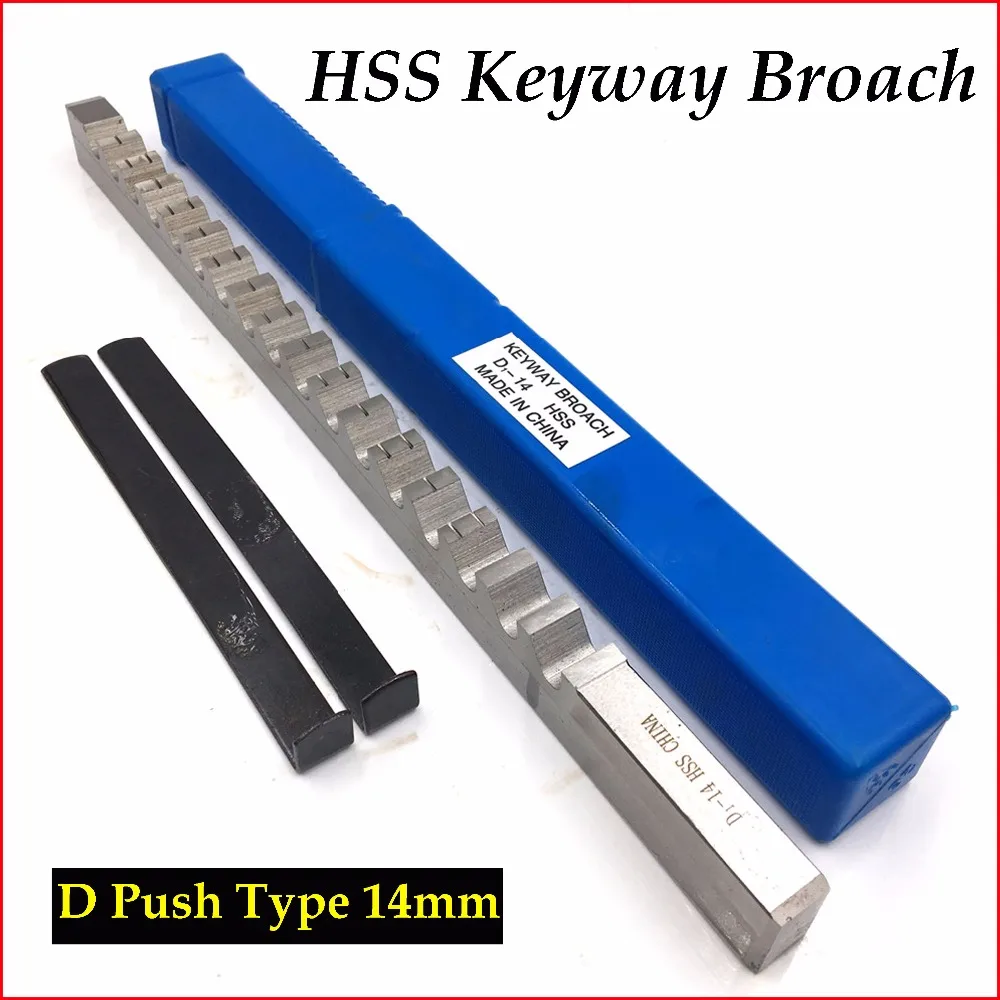 Keyway Broach 14 мм D кнопочный метрический размер высокоскоростной стальной материал