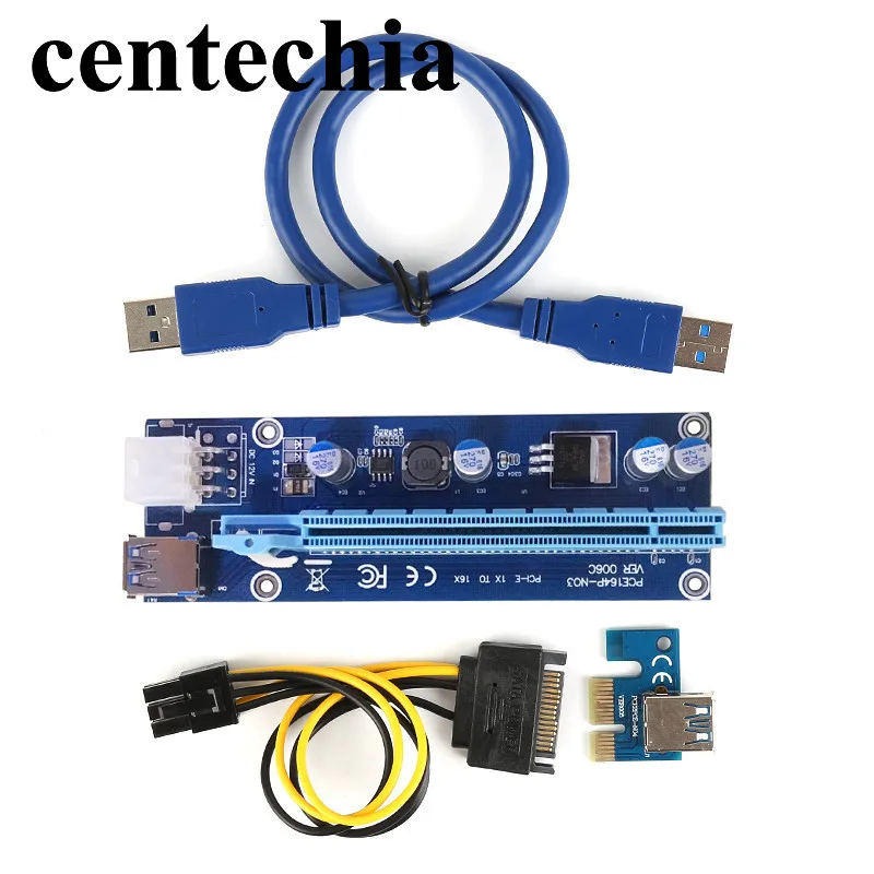 Адаптер PCI E Express 1X до 16X 50 см USB 3 0|pci e|pci-e pci1x to 16x |