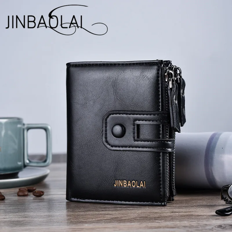 JINBAOLAI новинка повседневные мужские кошельки Британский многофункциональный с