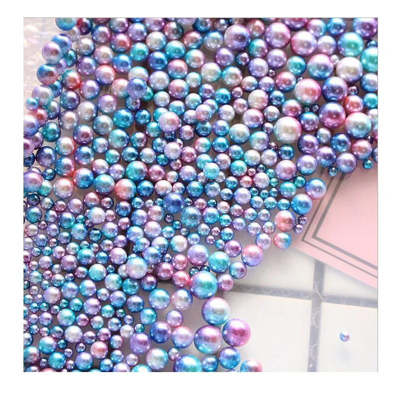 Цветные круглые жемчужные шарики CCINEE 3 мм-12 мм без отверстий ABS ювелирных изделий