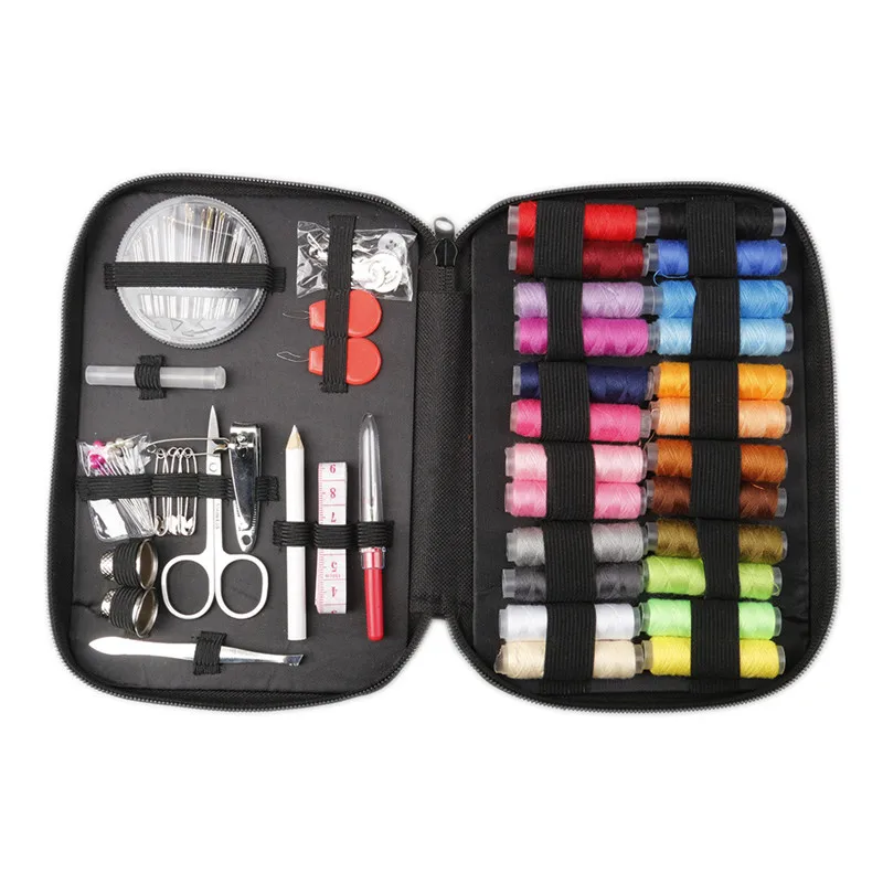 

90pcs/set DIY Sewing Box Multifunction Embroidery Sewing Kit Needle Thread Threader Tape Scissor Storage Bag Sewing Tools Set