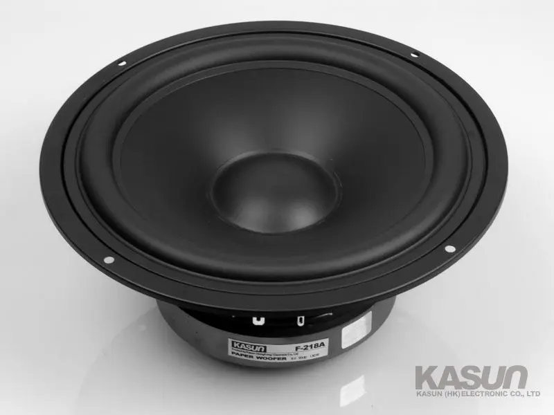 Новинка бумажный низкочастотный динамик KASUN F 218A 8 дюймов 1 шт. блок PP Cone Ом/140 Вт