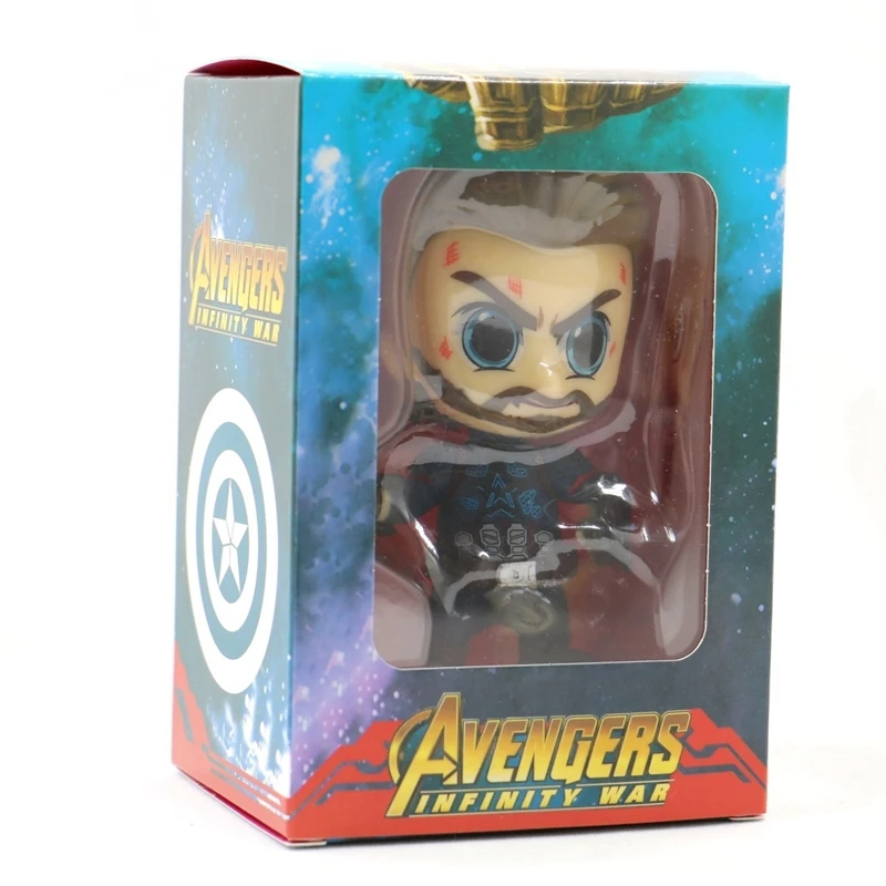 The Avengers Loki Miniatures Marvel 10cm Action Figures Figurines Kids Toys Captain America Doctor Dr Strange Thor Super Hero | Игрушки и